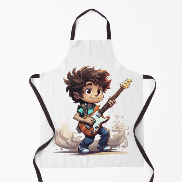 Item preview, Cartoon Young Man Plays The Guitar designed and sold by PepeCartoon.