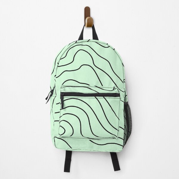 Item preview, Snowy Mint Topography Abstract Pattern. designed and sold by ARichArts.