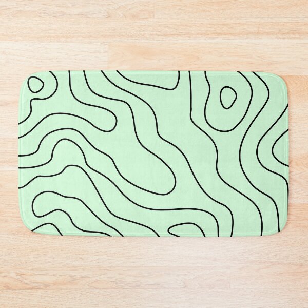 Item preview, Snowy Mint Topography Abstract Pattern. designed and sold by ARichArts.