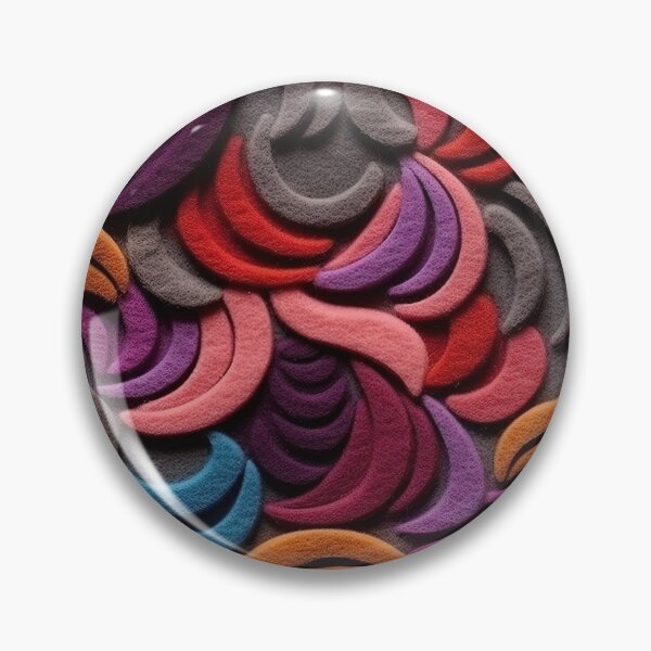 Item preview, Retro design that is reminiscent of pop art motifs made of fabric, wool and felt designed and sold by Pflugart.