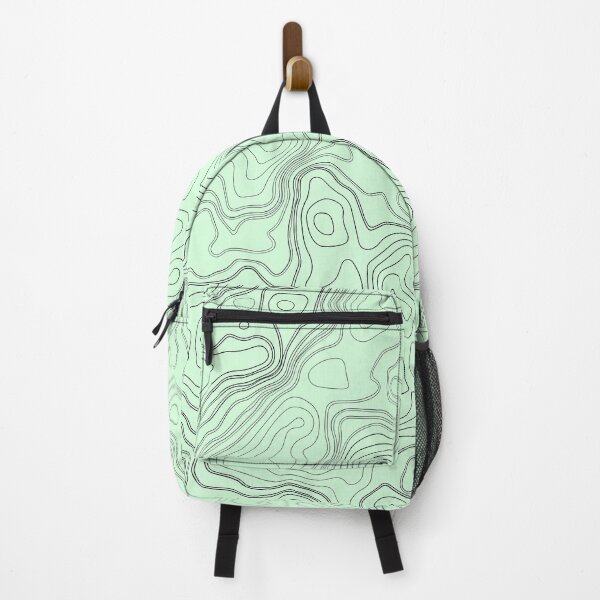 Item preview, Snowy Mint Topography Abstract Pattern. designed and sold by ARichArts.