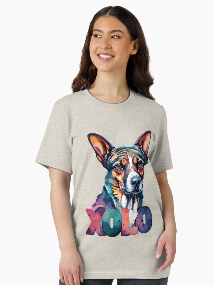 Imagen 2 de 7, Camiseta esencial con la obra Perro Xolo, diseñada y vendida por bihtti.