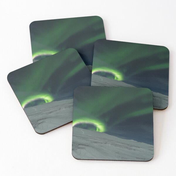 Item preview, Northern Lights over Mt Nouljia in Sweden designed and sold by seaearthandsky.