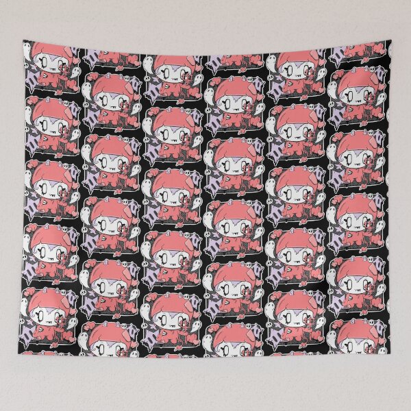 Item preview,  Dee the cute devil girl in kawaii style designed and sold by studiomogwai.