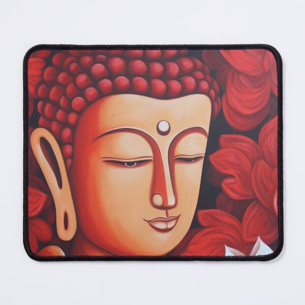 Item preview, Red Whimsical Buddha designed and sold by bharuarts.