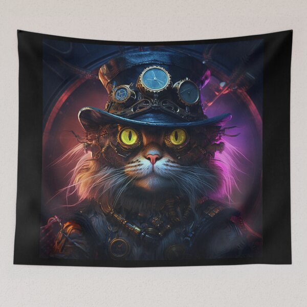 Item preview, Steampunk Cat 08 - Worn Top Hat designed and sold by CreationsbyNPC.