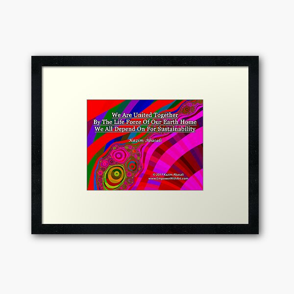We Are United Framed Art Print