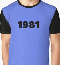 1981 Born in 1981 Birthday Made in 1981 My Vintage Kit Dream Vintage 1981 Born To Run Birthday Shirt Gift Graphic T-Shirt
