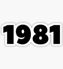 1981 Born in 1981 Birthday Made in 1981 My Vintage Kit Dream Vintage 1981 Born To Run Birthday Shirt Gift Sticker