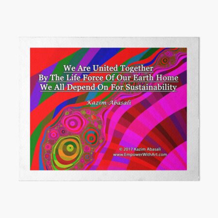 We Are United Art Board Print