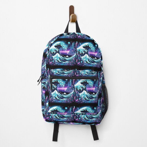Item preview, Cyberpunk The Great Wave off Kanagawa designed and sold by JohannesLux.