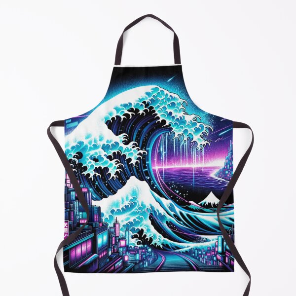 Item preview, Cyberpunk The Great Wave off Kanagawa designed and sold by JohannesLux.