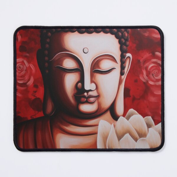 Item preview, Red Soulful Buddha designed and sold by bharuarts.