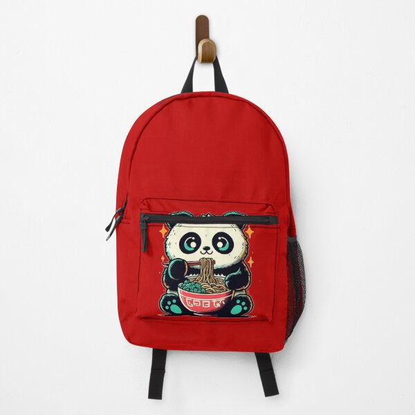 Item preview, Kawaii retro little panda eat ramen designed and sold by TomFrontierArt.