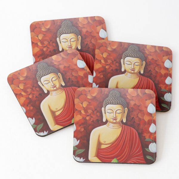 Item preview, Red Dynamic Buddha designed and sold by bharuarts.