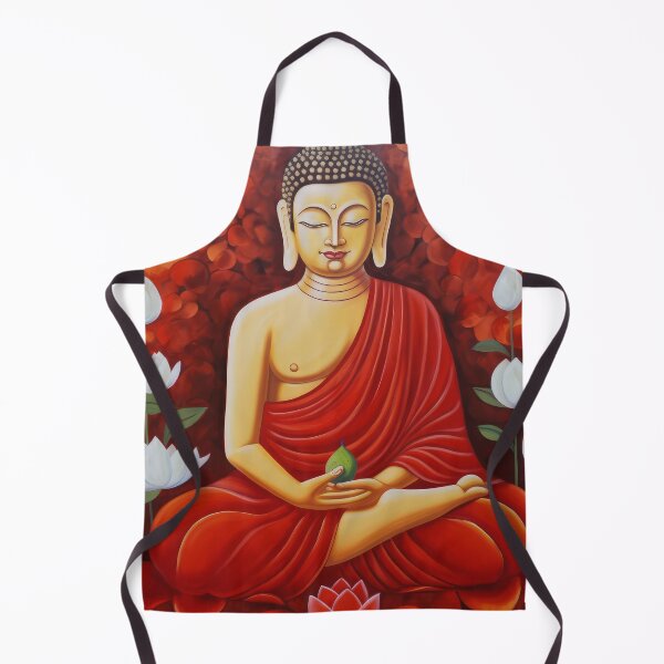 Item preview, Red Dynamic Buddha designed and sold by bharuarts.