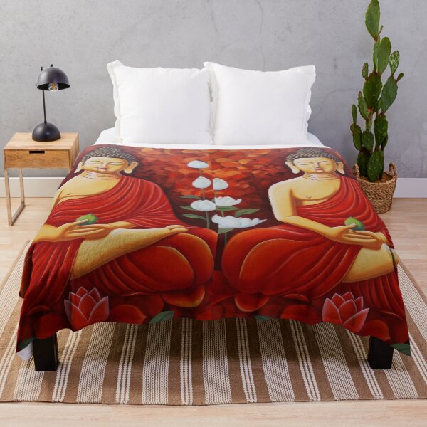 Item preview, Red Dynamic Buddha designed and sold by bharuarts.