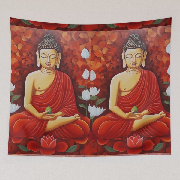 Item preview, Red Dynamic Buddha designed and sold by bharuarts.