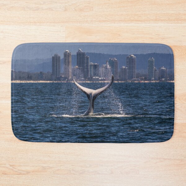 Item preview, Humpback Whale Tail Slapping off Surfers Paradise designed and sold by seaearthandsky.