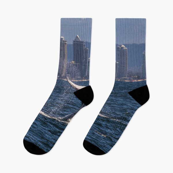 Item preview, Humpback Whale Tail Slapping off Surfers Paradise designed and sold by seaearthandsky.