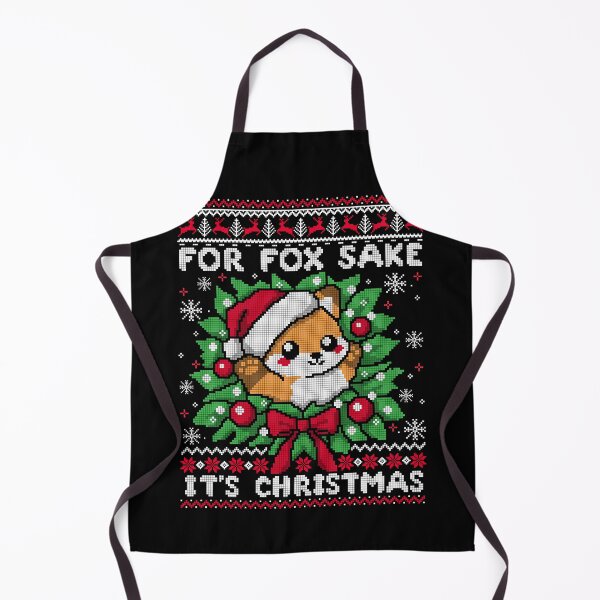 Item preview, For fox sake ugly christmas sweater designed and sold by NemiMakeit.