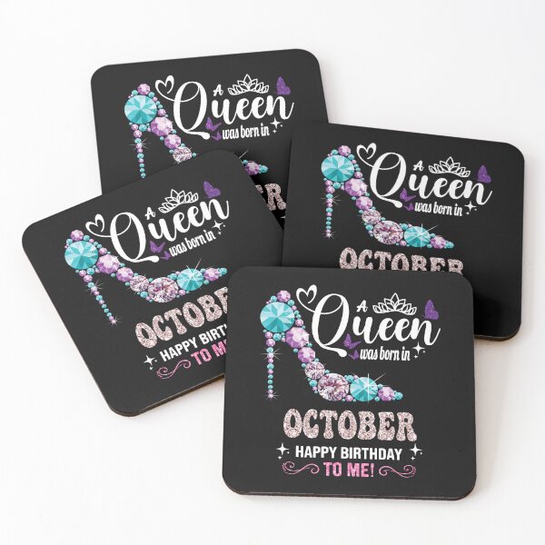 Item preview,  A Queen Was Born In October Happy Birthday To Me Cute Women designed and sold by ZANNIX.