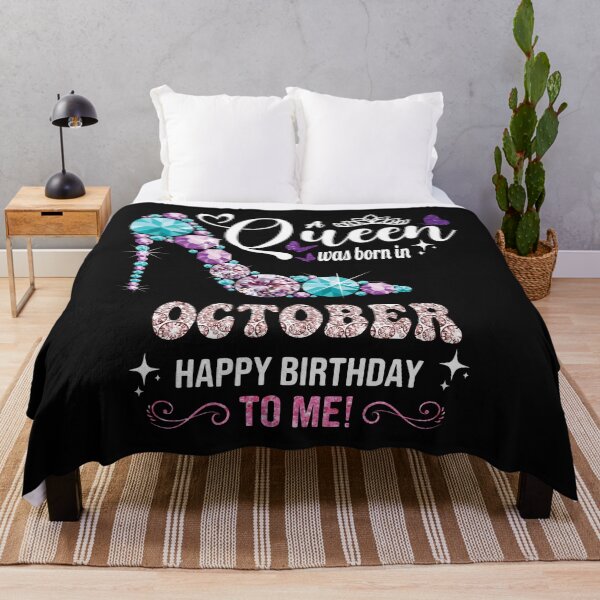 Item preview,  A Queen Was Born In October Happy Birthday To Me Cute Women designed and sold by ZANNIX.