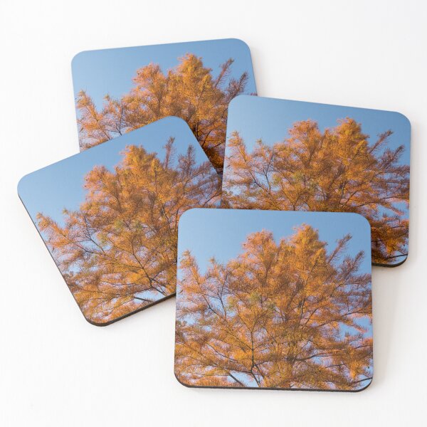 Item preview, Autumnal Tamarack Treetop in Rich Orange designed and sold by Georgia Mizuleva.