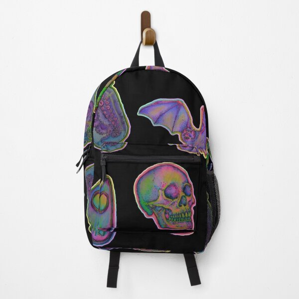 Item preview, spooky gothic trippy oil spill sticker pack designed and sold by BrontesWhimsyStore.