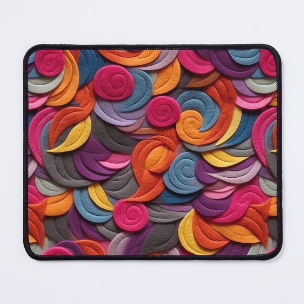 Item preview, Retro design that is reminiscent of pop art motifs made of fabric, wool and felt designed and sold by Pflugart.
