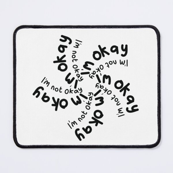 Item preview, I'm OKAY / I'm Not OKAY mental health spiral designed and sold by JJJJdoodles.
