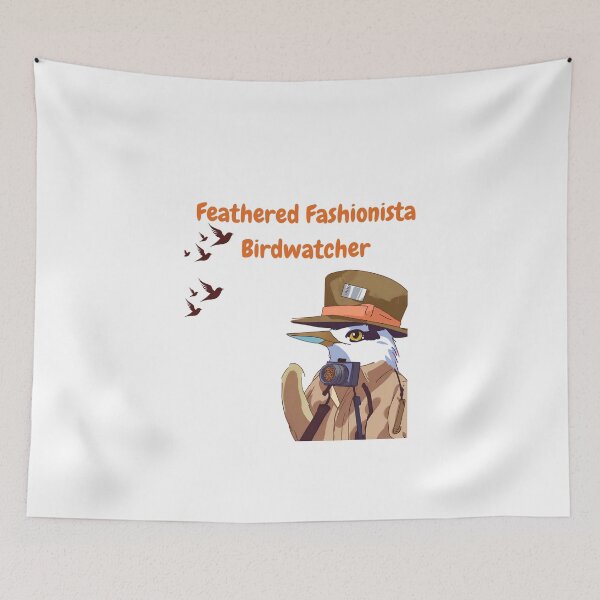Item preview, Feathered Fashionista Birdwatcher designed and sold by Nature-Symphony.