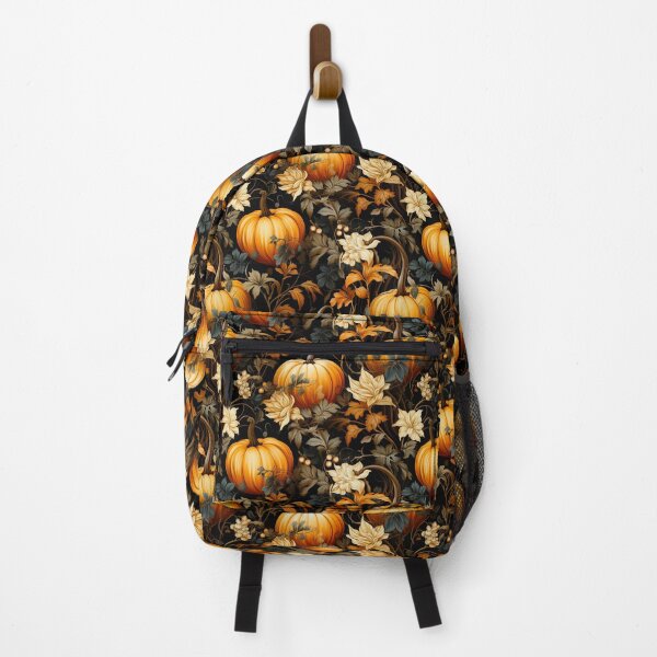 Item preview, In The Dark Pumpkin Garden Vintage Floral Print designed and sold by FoxTreeDesign.