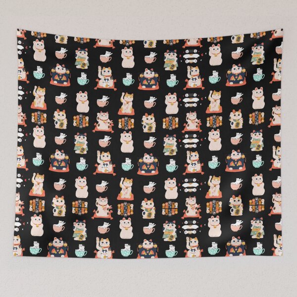Item preview, Cat slave - Lucky cat pattern - Maneki Neko designed and sold by mamacub.