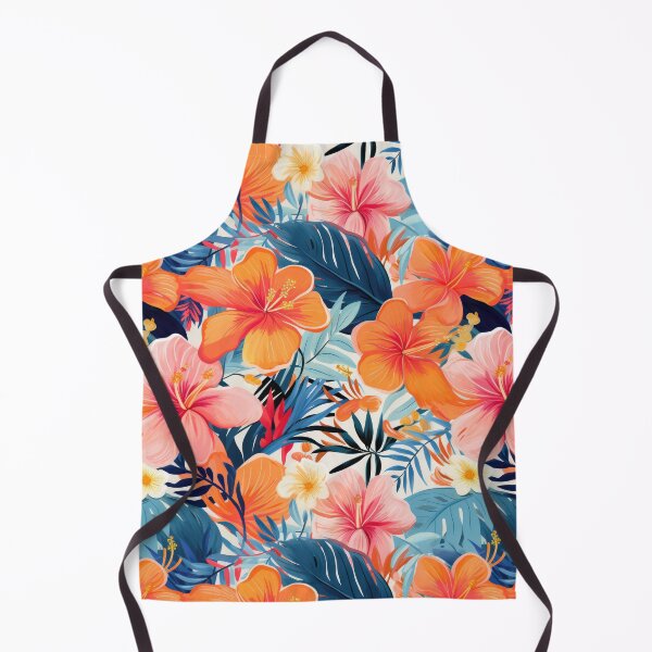 Item preview, Colorful Tropical Flower Pattern designed and sold by kansaikate.