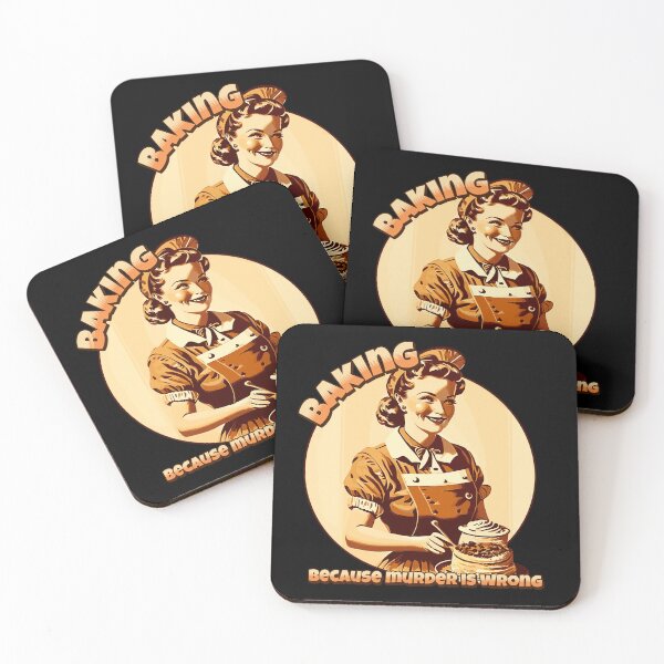 Item preview, Baking, because murder is wrong designed and sold by ValentinaHramov.