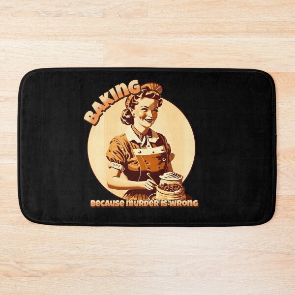 Item preview, Baking, because murder is wrong designed and sold by ValentinaHramov.