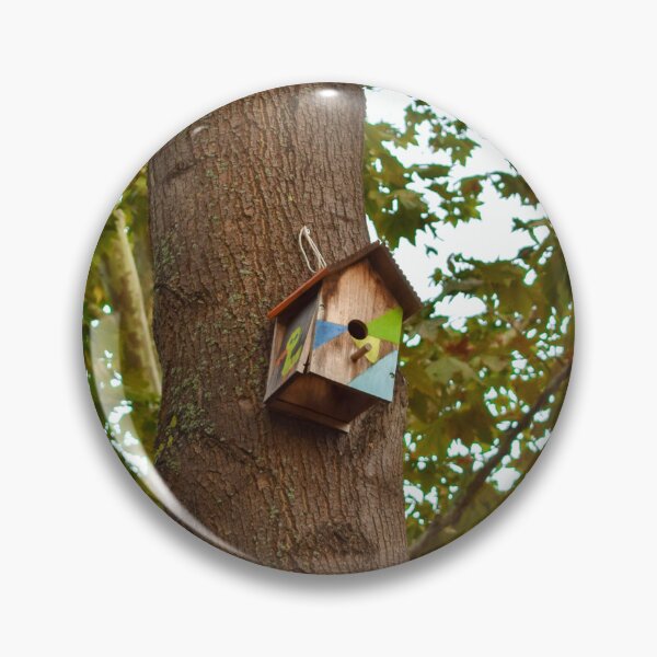 Item preview, Wooden Birdhouse on a Tree in the Park designed and sold by Anastasia Kaneva.