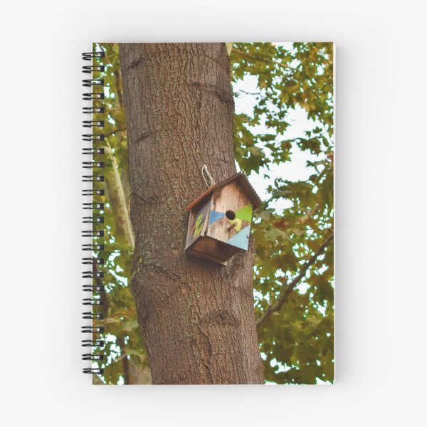 Item preview, Wooden Birdhouse on a Tree in the Park designed and sold by Anastasia Kaneva.