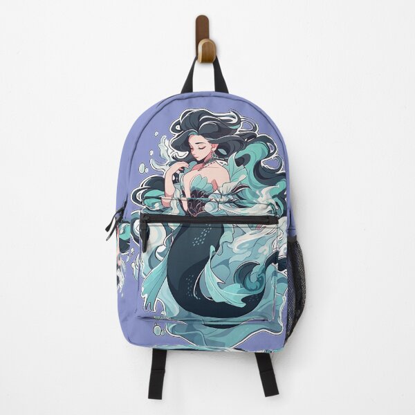 Item preview, Graceful Siren: Enchanting Digital Art Cartoon Sticker designed and sold by PaintbrushPlace.