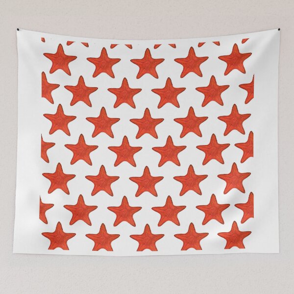 Item preview, The Epoch Collection Australian Red Starfish from Echinoderms from Australia 1938 designed and sold by Coastal Garden Design Studio.