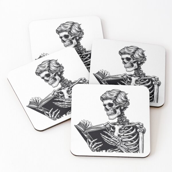 Item preview, Skeleton Bookworm designed and sold by HalloweenHQ.