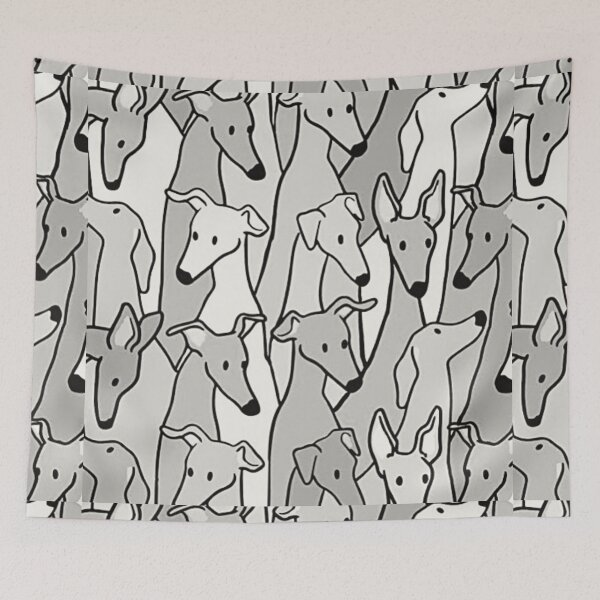 Item preview, Beautiful Greyhound semaphore with hand drawn designed and sold by Mahe Jabeen.