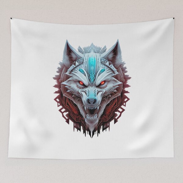 Item preview,  Vintage Wolf face Cyber Design designed and sold by risingphoenix6.