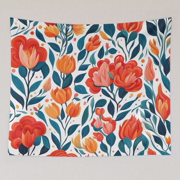 Item preview, Gouache Flowers Pattern. designed and sold by ARichArts.