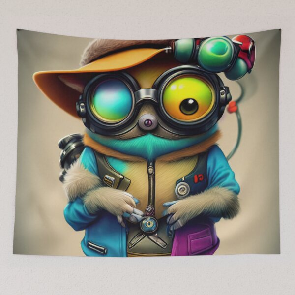 Item preview, Dum Dum cute steampunk cartoon anime kids children child designed and sold by Cyber Kids.
