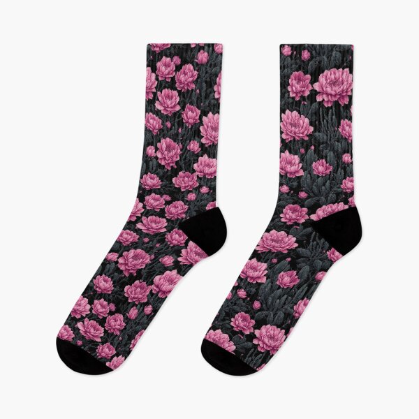 Item preview, simple cactus plants pattern with pink flowers designed and sold by PenAndPalette.