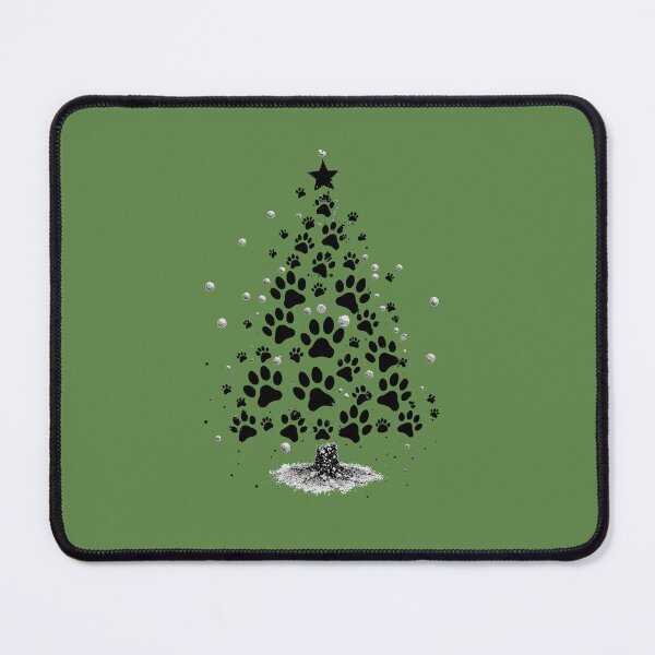 Item preview, Dog Lover Paw Print Christmas Tree designed and sold by taiche.