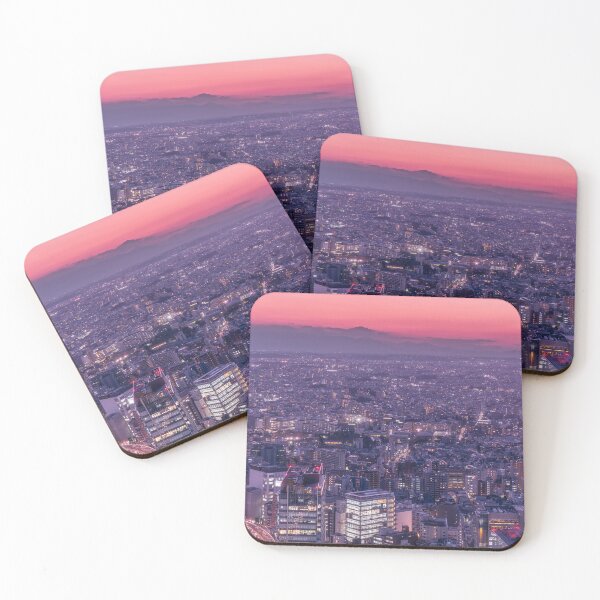 Item preview, Anime Tokyo Cityscape pink sunset vaporwave and citypop cool vibe designed and sold by TokyoLuv.