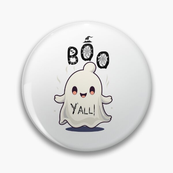 Item preview, friendly ghost with boo yall halloween designed and sold by FunChronicle.